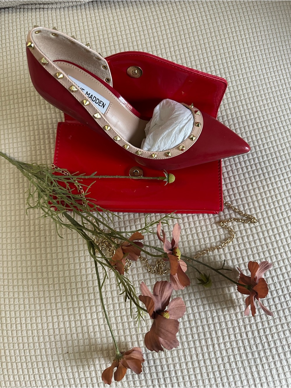 Steve Madden Red Heels | Patent Finish | Size (8) | Worn Once